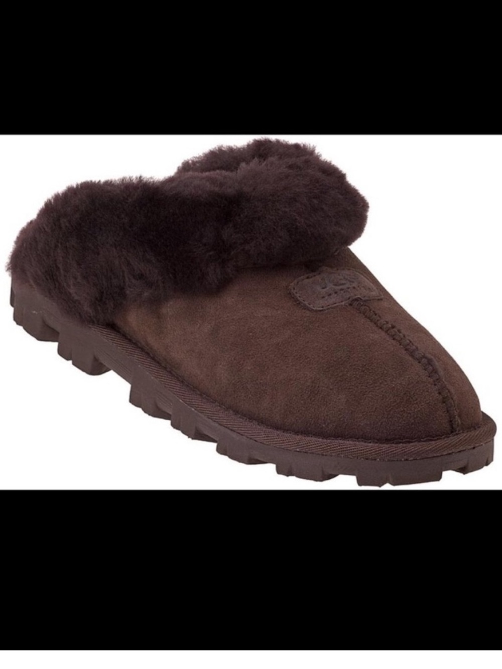 UGG Coquette Brown Sheepskin Slippers Women’s Size 10
